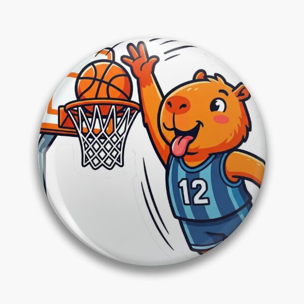 Item preview, Basketball Capybara Dunking the Ball designed and sold by LambeLab.