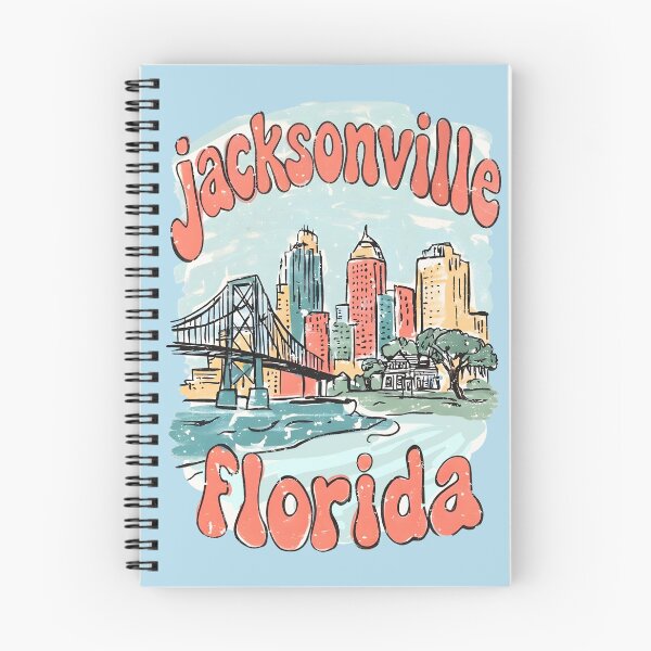 Item preview, Jacksonville Florida Cute Skyline Pastel Cityscape Colorful  designed and sold by HowToCanadian.