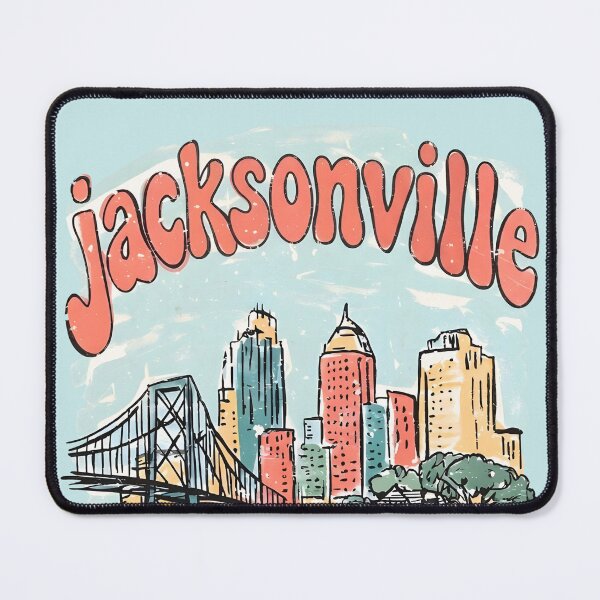 Item preview, Jacksonville Florida Cute Skyline Pastel Cityscape Colorful designed and sold by HowToCanadian.