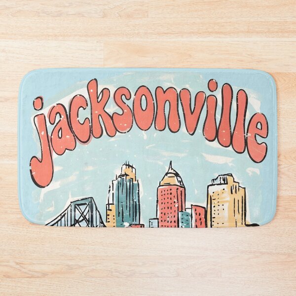 Item preview, Jacksonville Florida Cute Skyline Pastel Cityscape Colorful  designed and sold by HowToCanadian.