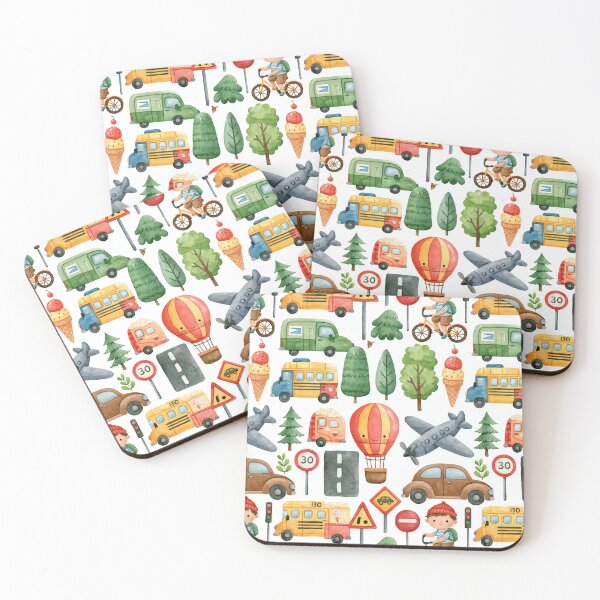 Item preview, Busy Construction Site Diggers and Signs Pattern designed and sold by Piotrek0001.