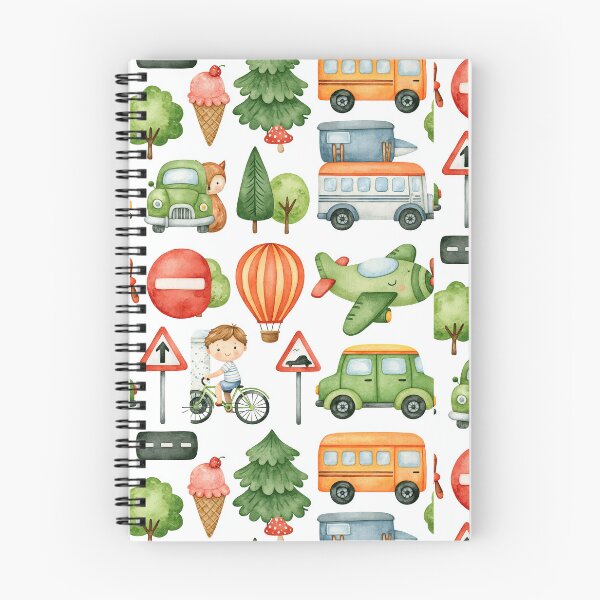 Item preview, Cute Cartoon Diggers and Green Trees Seamless Pattern designed and sold by Piotrek0001.
