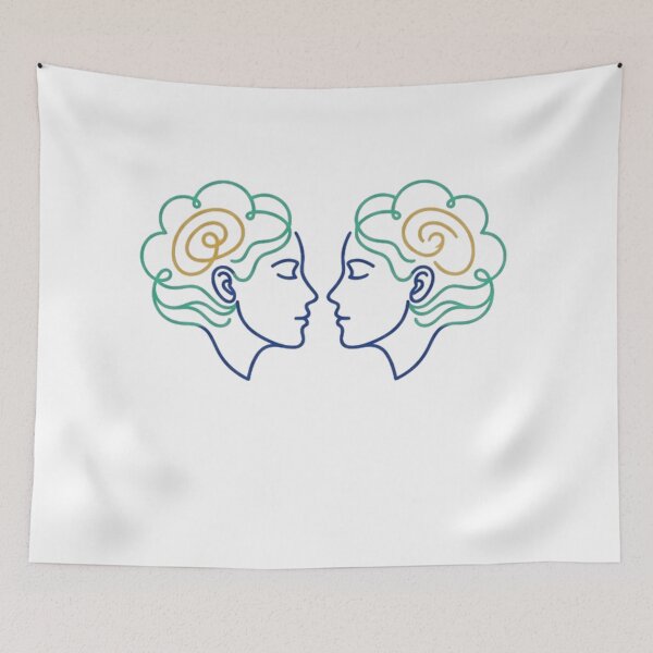 Item preview, Tangled Thoughts To Bloom - Neurodivergent Brain Flower Art designed and sold by FarDesign.
