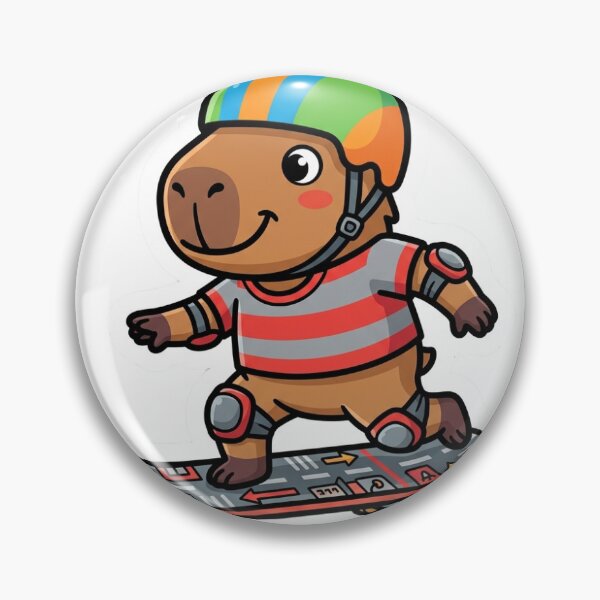 Item preview, Skateboarder Capybara Cruising on Board designed and sold by LambeLab.