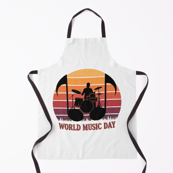 Item preview, Drummer in Musical Notes - World Music Day designed and sold by Art-Arcade6.