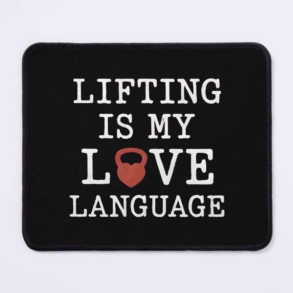 Item preview, Lifting Is My Love Language - Funny Gym Shirt Design designed and sold by Mouad-Doadi.
