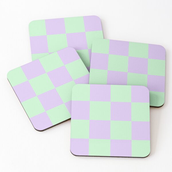 Item preview, Checkerboard Pattern – Purple Green Retro Pastel Aesthetic designed and sold by Colorblizz.