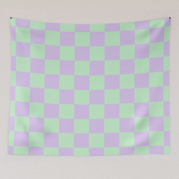 Item preview, Checkerboard Pattern – Purple Green Retro Pastel Aesthetic designed and sold by Colorblizz.