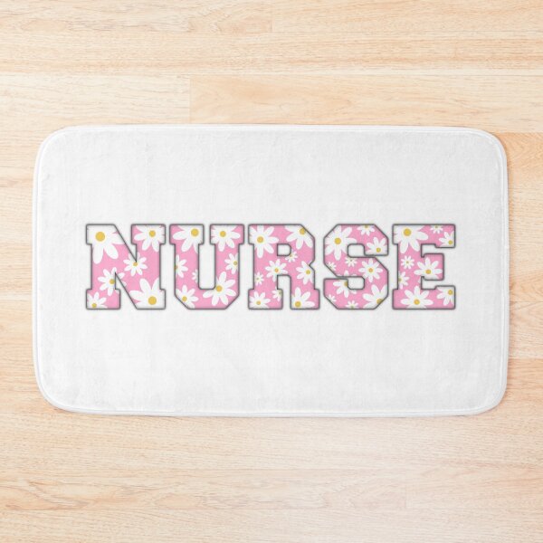 Item preview, NURSE | Pink Daisy Aesthetic Design Varsity Letters Embroider designed and sold by Nesstitches.