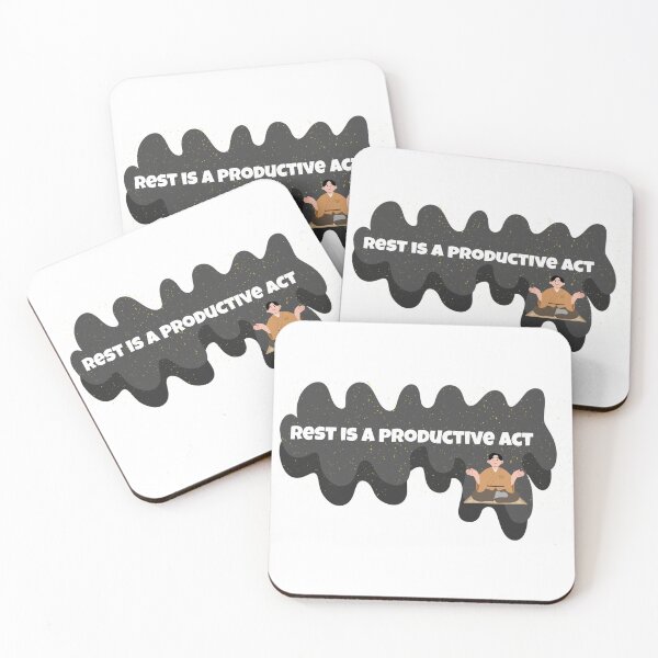 Item preview, Rest Is a Productive Act Quote | Anti Hustle Culture Design | Burnout Recovery & Mental Health Reminder designed and sold by Pandey14.