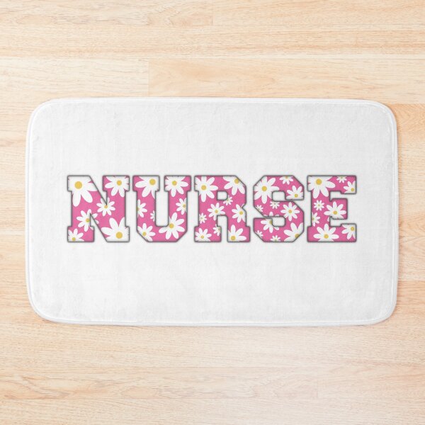 Item preview, NURSE | Pink Daisy Aesthetic Design Varsity Letters Embroider designed and sold by Nesstitches.