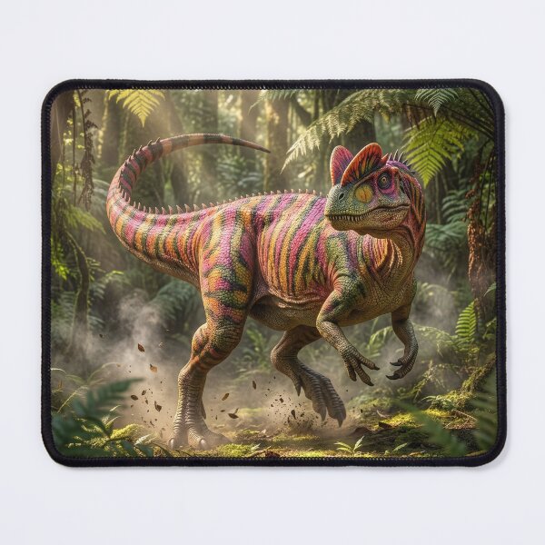 Item preview, Dilophosaurus in a Primordial Forest Clearing designed and sold by Tridentulus.