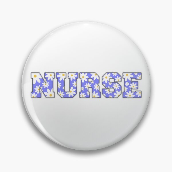 Item preview, NURSE | Purple Daisy Aesthetic Design Varsity Letters Embroider designed and sold by Nesstitches.