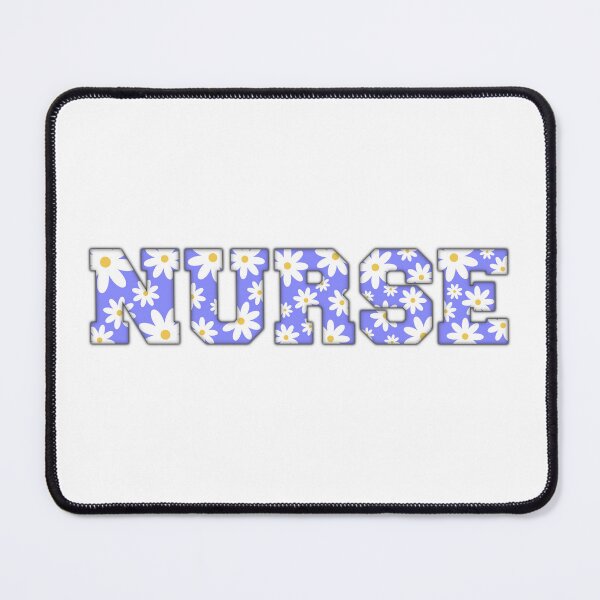 Item preview, NURSE | Purple Daisy Aesthetic Design Varsity Letters Embroider designed and sold by Nesstitches.
