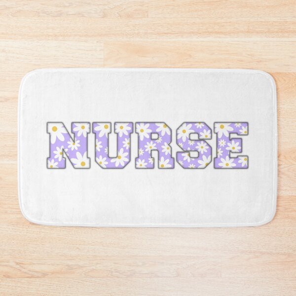 Item preview, NURSE | Purple Daisy Aesthetic Design Varsity Letters Embroider designed and sold by Nesstitches.