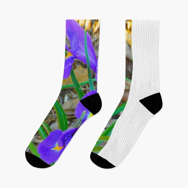 Item preview, Vibrant Purple Irises in Bloom Vertical designed and sold by LisaWootenPhoto.