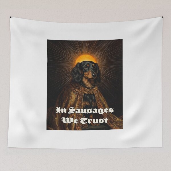 Item preview, In Sausages We Trust Royal Dachshund Majestic Dog Art designed and sold by HolySausage.