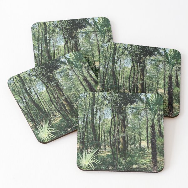 Item preview, Lush Green Forest with Tropical Palm Trees designed and sold by BalkanBloom.