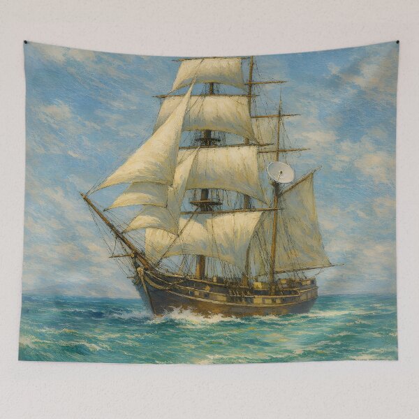 Item preview, The Tall Ship, Homeward Bound designed and sold by TinCatOutPost.