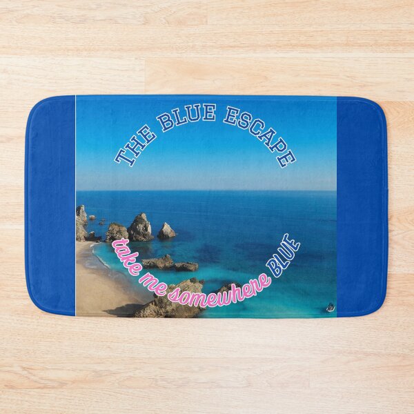 Item preview, The Blue Escape Take Me Somewhere Blue Beach Vacation designed and sold by LittleBigGifts.