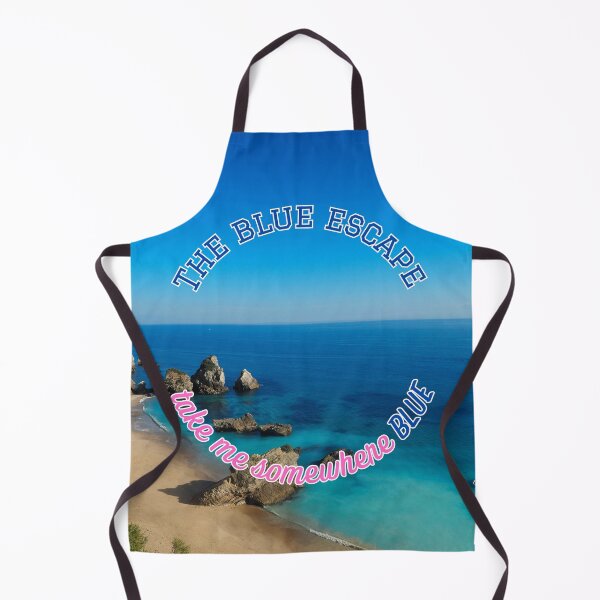 Item preview, The Blue Escape Take Me Somewhere Blue Beach Vacation designed and sold by LittleBigGifts.