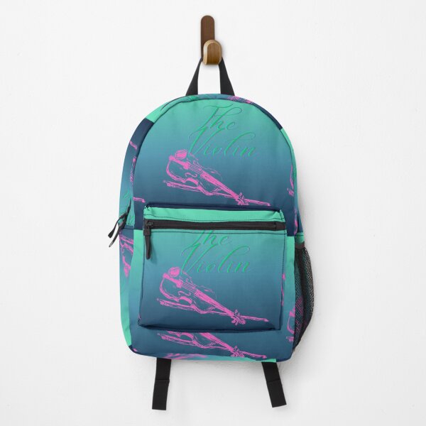 Item preview, The Violin In Gradient Blue Green & Pink designed and sold by BrightrDayMusicArt.
