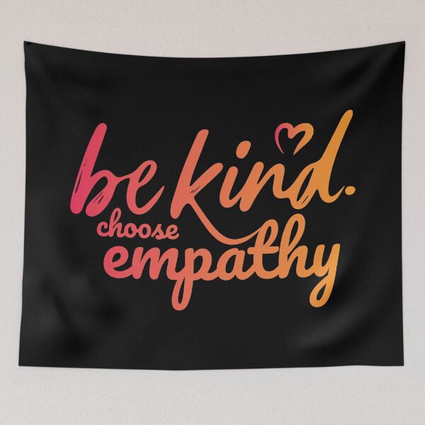 Item preview, Be Kind Choose Empathy Lettering Quote designed and sold by BoldInkMerch.
