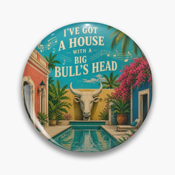 Item preview, House with a Big Bull's Head designed and sold by OneStewart.