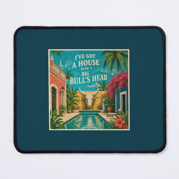 Item preview, House with a Big Bull's Head designed and sold by OneStewart.