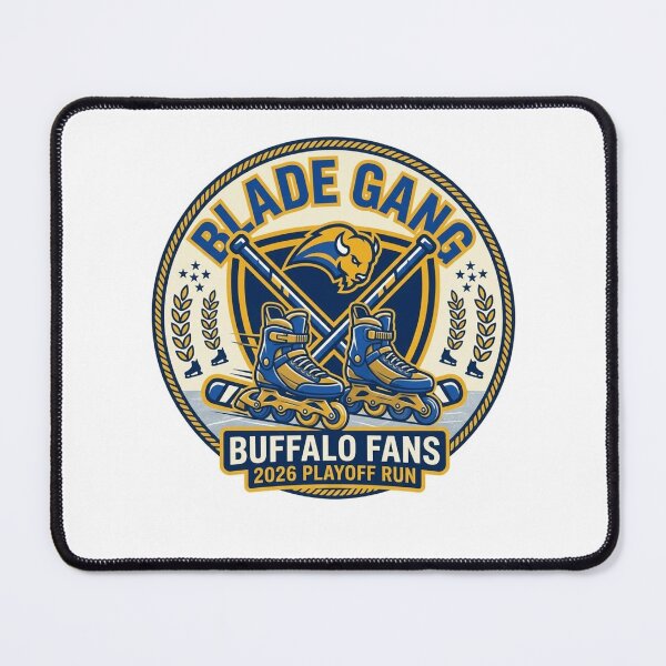 Item preview, Blade Gang Buffalo Hockey Rollerblading Fan 2026 Playoff Crest designed and sold by FarDesign.