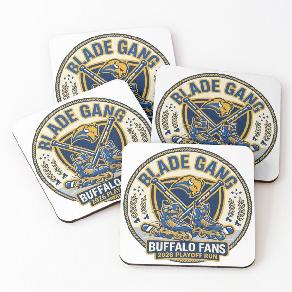 Item preview, Blade Gang Buffalo Hockey Rollerblading Fan 2026 Playoff Crest designed and sold by FarDesign.
