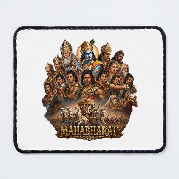 Item preview, Mahabharat Epic Characters Mythology Art Design designed and sold by FEEL GOOD CLUB DESIGNS.
