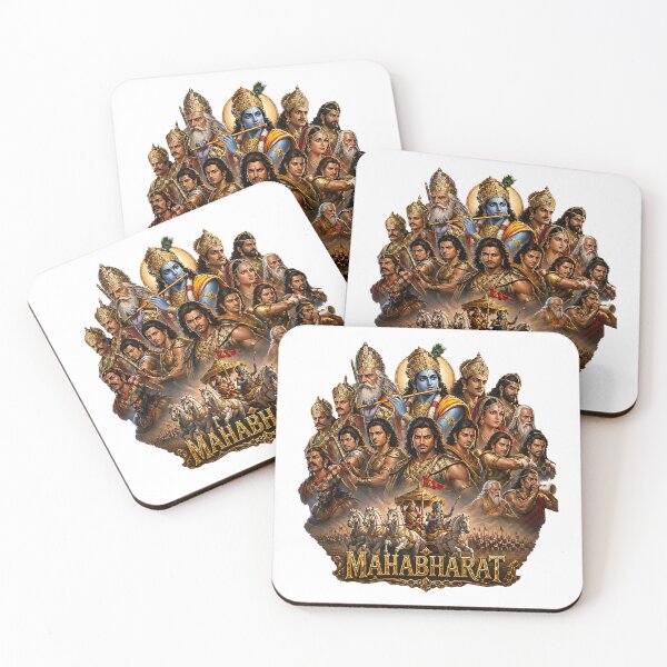 Item preview, Mahabharat Epic Characters Mythology Art Design designed and sold by FEEL GOOD CLUB DESIGNS.