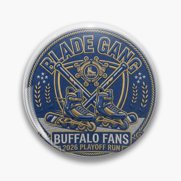 Item preview, Blade Gang Buffalo Hockey Embroidered Patch - 2026 Playoff Run designed and sold by FarDesign.