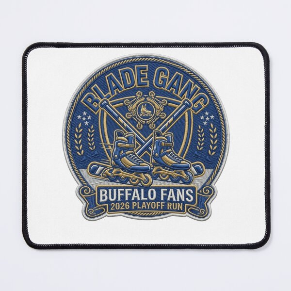 Item preview, Blade Gang Buffalo Hockey Embroidered Patch - 2026 Playoff Run designed and sold by FarDesign.