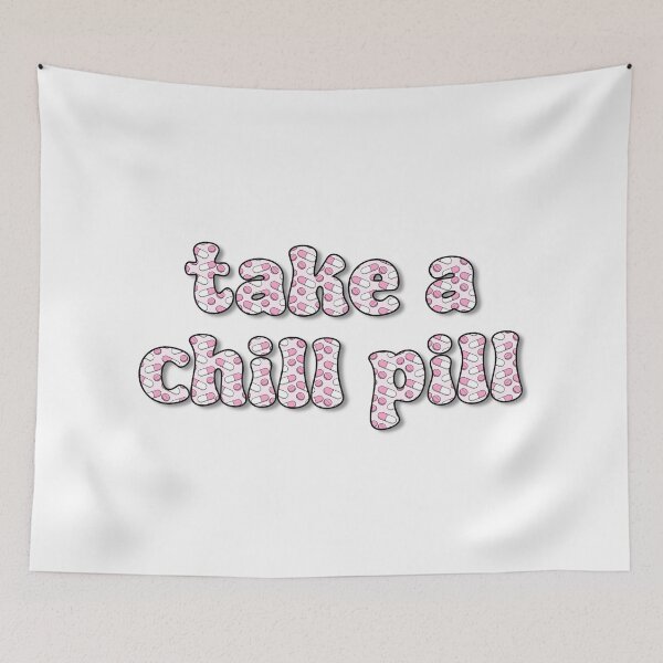 Item preview, take a chill pill | pink aesthetic medicine nurse designed and sold by Nesstitches.