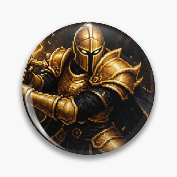 Item preview, Golden Knight With Lightning Sword designed and sold by KaioRosaArt.