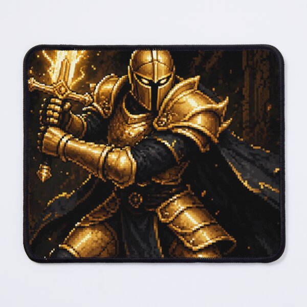Item preview, Golden Knight With Lightning Sword designed and sold by KaioRosaArt.