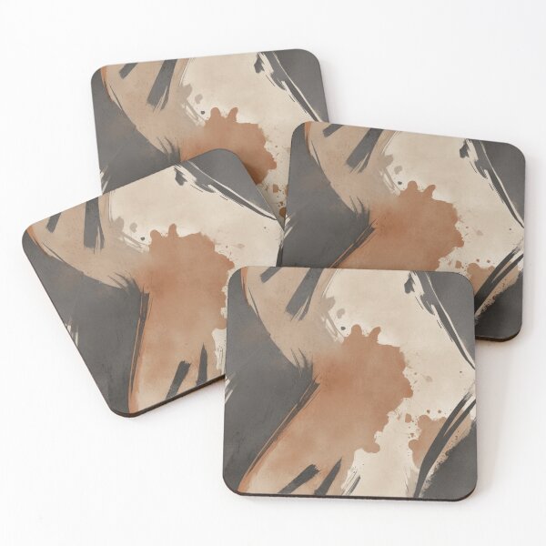 Item preview, Earthy Texture Industrial Brush Art in Neutrals designed and sold by Inkworksbyshery.