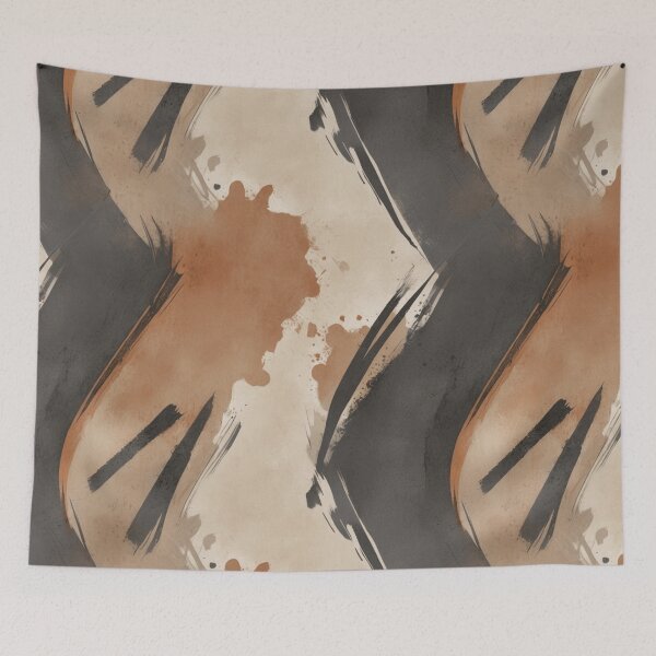 Item preview, Earthy Texture Industrial Brush Art in Neutrals designed and sold by Inkworksbyshery.