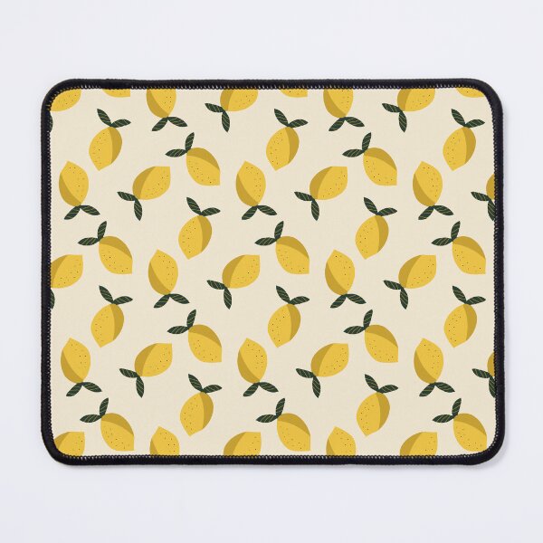 Item preview, Sunny Lemon Pattern — Retro Citrus Print Kitchen Decor Yellow Fruit  designed and sold by jelidesign.