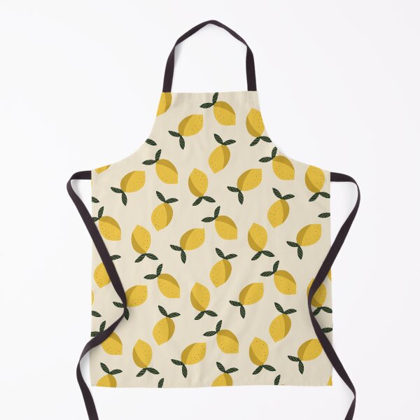 Item preview, Sunny Lemon Pattern — Retro Citrus Print Kitchen Decor Yellow Fruit designed and sold by jelidesign.