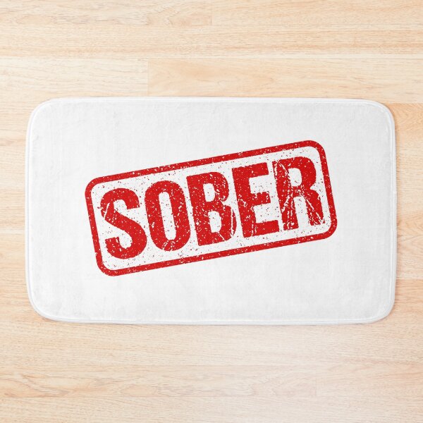 Item preview, Sober, Red Stamp Outline designed and sold by Memes N Lore .