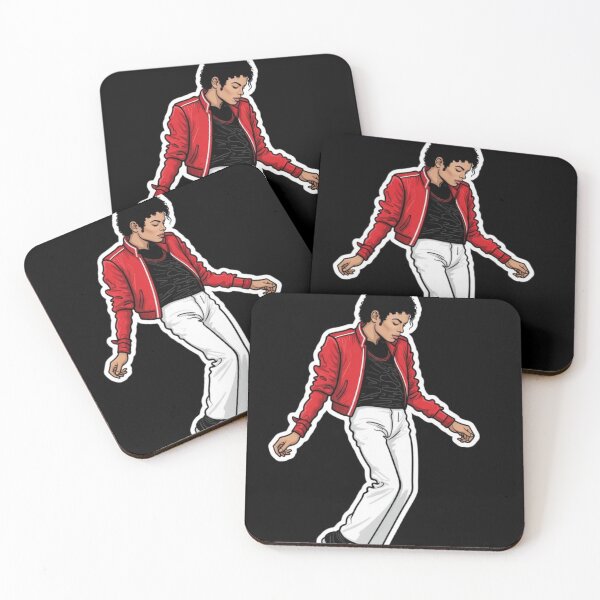 Item preview, Michael Jackson Red Bomber Jacket Dance Pose Art designed and sold by ExploreAura Studio.