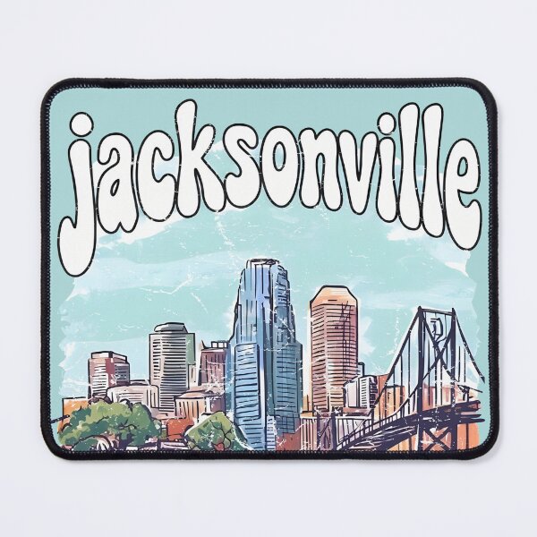 Item preview, Jacksonville Florida Watercolor Skyline Cute Cityscape designed and sold by HowToCanadian.