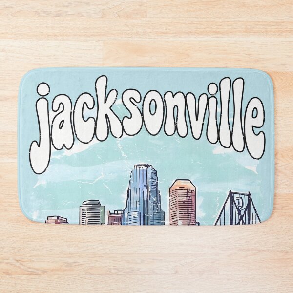 Item preview, Jacksonville Florida Watercolor Skyline Cute Cityscape designed and sold by HowToCanadian.