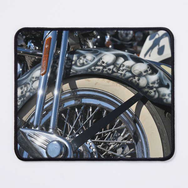 Item preview, Shine of a motorcycles chrome wheel, original photography designed and sold by studio838.