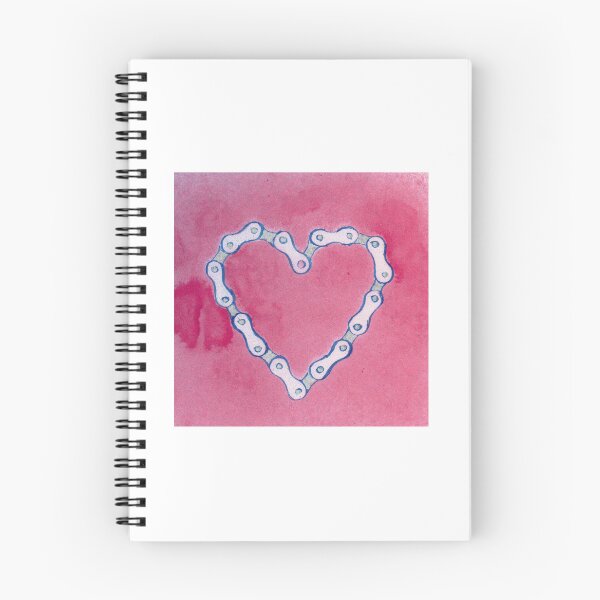 Item preview, Pink Bicycle Chain Heart designed and sold by RetroGlowRadwerks.