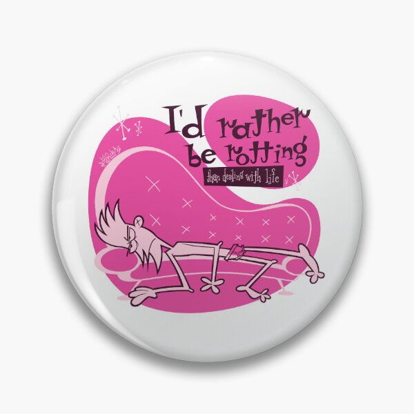 Item preview, Demotivated Sticker: I’d Rather be Rotting than Dealing with Life designed and sold by YooitsYorick.