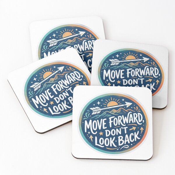 Item preview, Move Forward Don't Look Back Motivational Sticker designed and sold by Hafcishop.